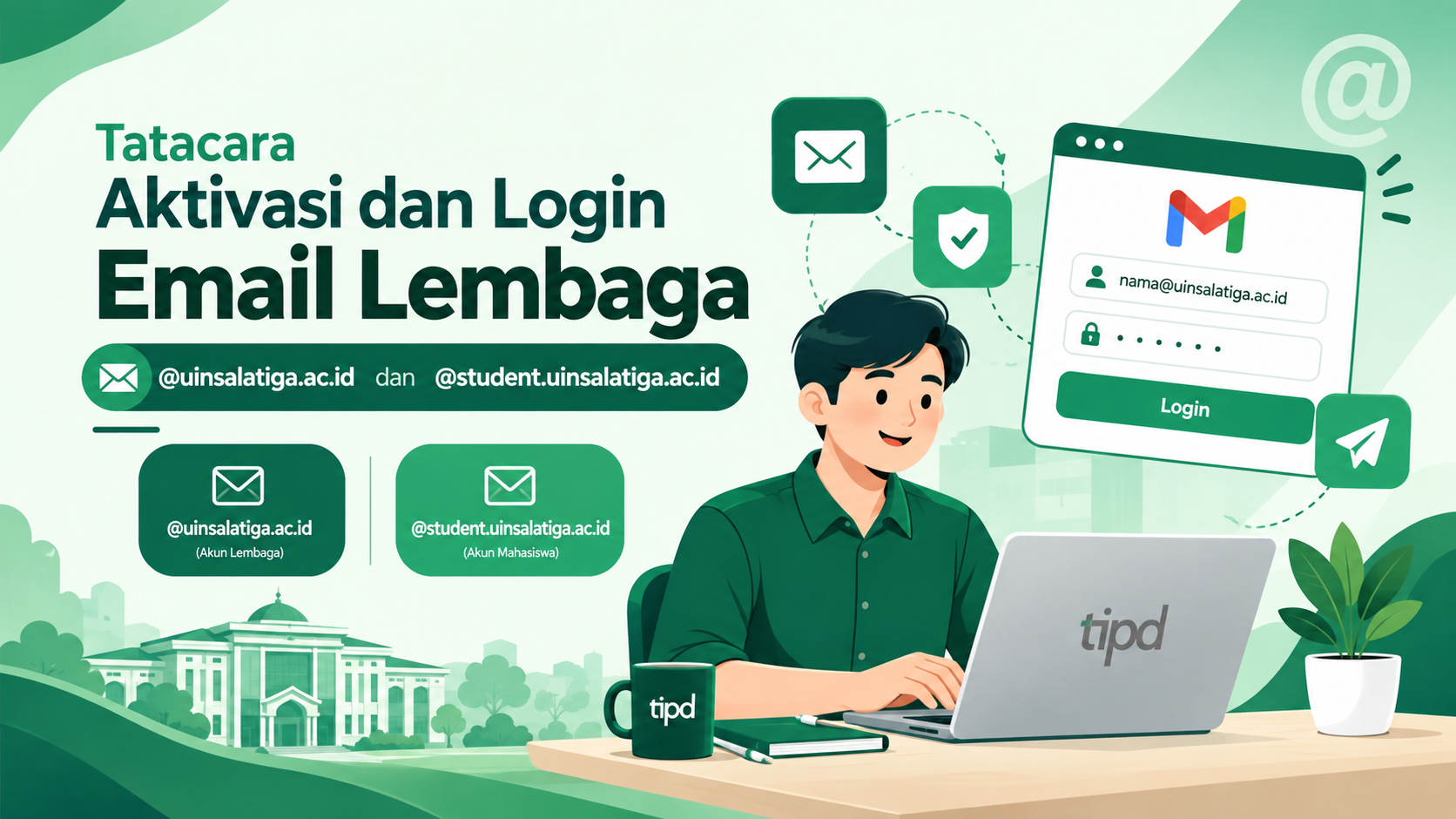 Tatacara Aktivasi & Login Email UIN Salatiga