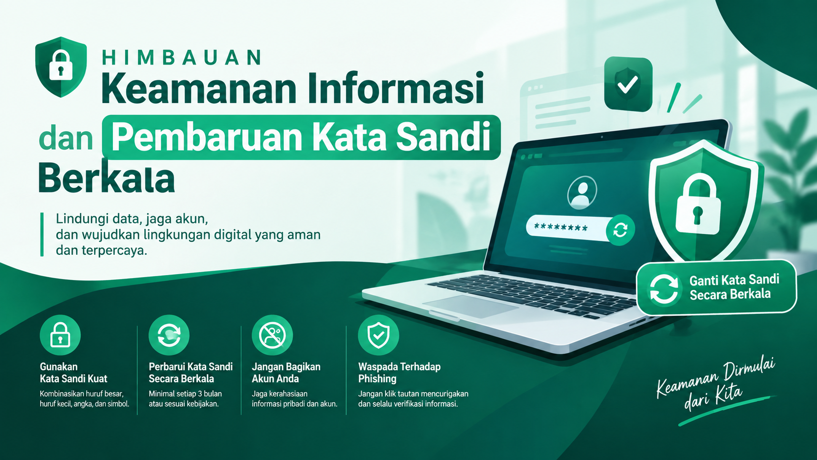 Himbauan Keamanan Informasi dan Pembaruan Kata Sandi Berkala